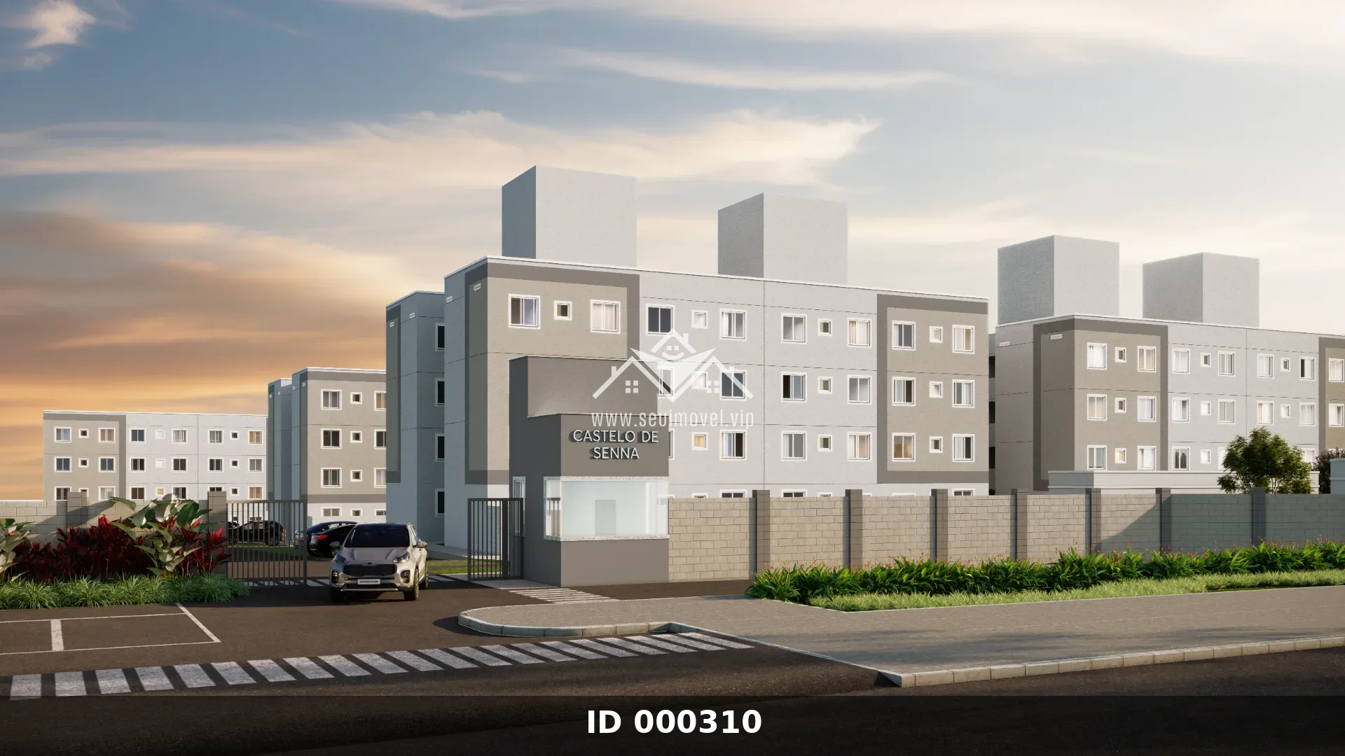 Apartamento no Castello de Senna com Quintal, 2 Quartos, Piscina e Financiamento Facilitado